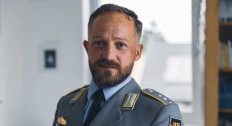 Der Soldat Dhany Sahm aus Erlangen. Er war in Afghanistan im Einsatz.